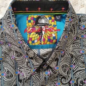 Robert Graham MultiColor Paisley Sport Shirt XL